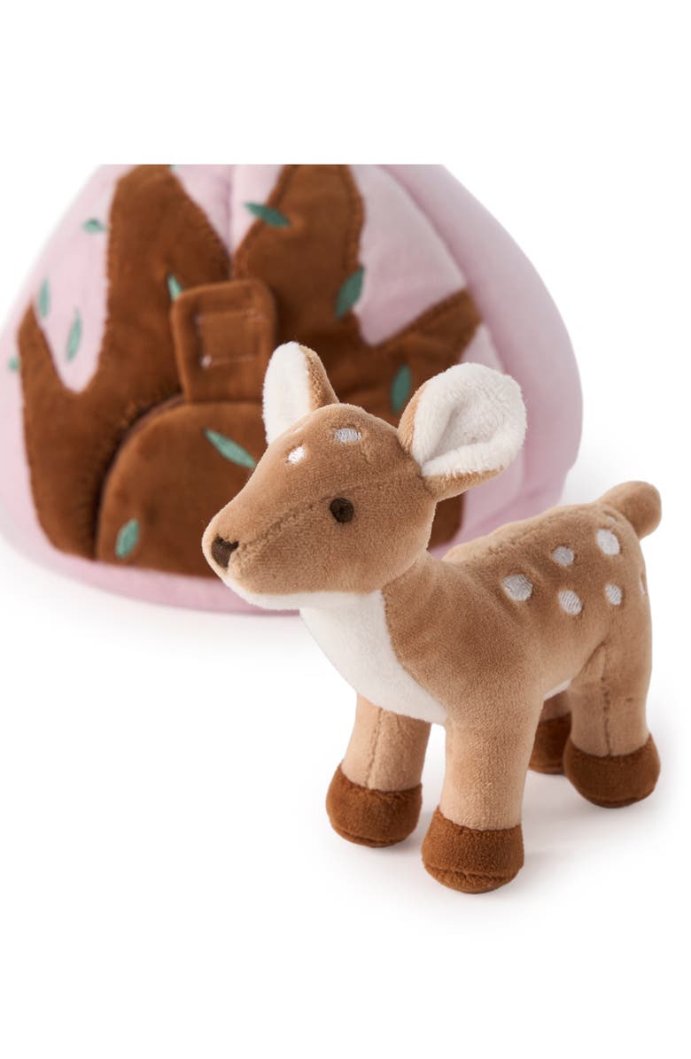 Elegant Baby Forest Friends Set of 3 Plush Toys & Storage Bag, Alternate, color, Multi