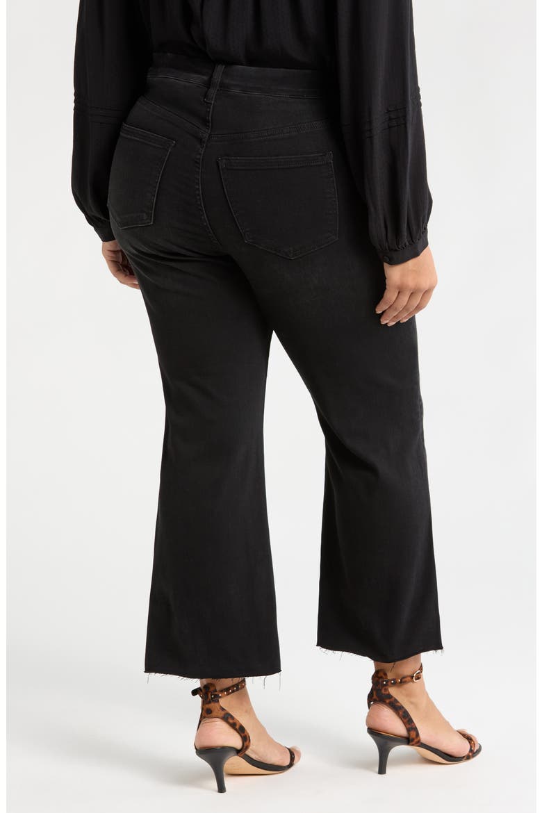 Gia Glider Pull-On Twisted Raw Hem Crop Flare Jeans, Alternate, color, LOST CREEK