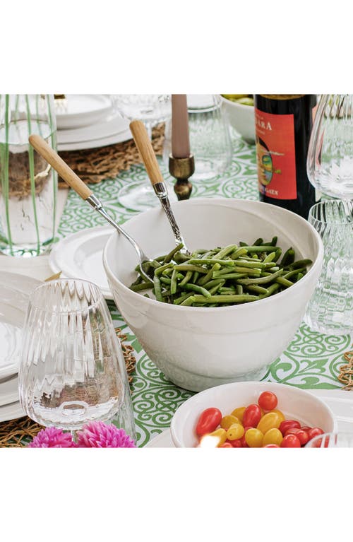 Vietri Luna Deep Serving Bowl In White
