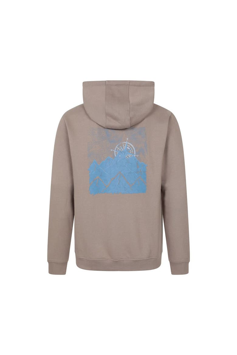Graphic Textured Full Zip Hoodie, Alternate, color, Brown