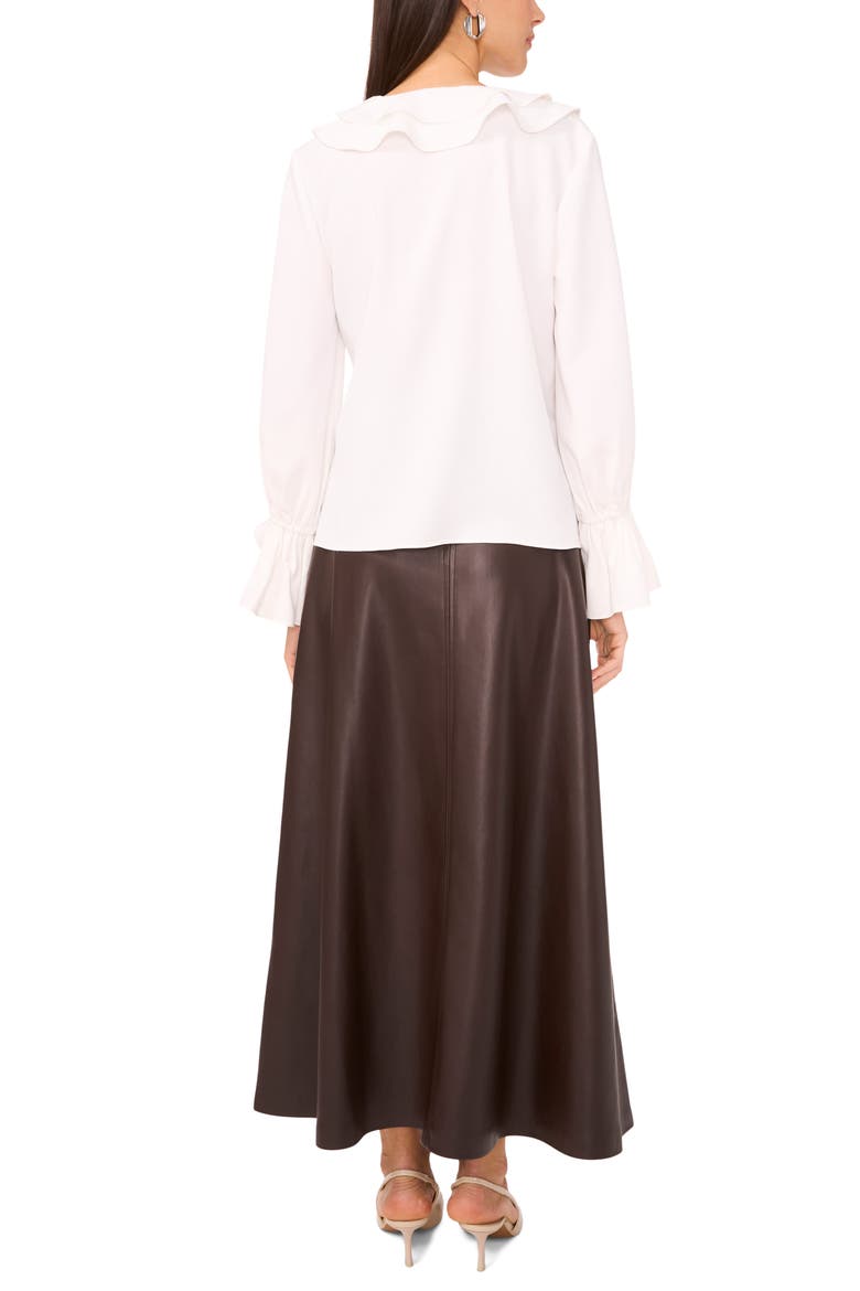 Faux Leather A-Line Skirt, Alternate, color, ESPRESSO