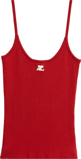 Logo Rib Tank Top