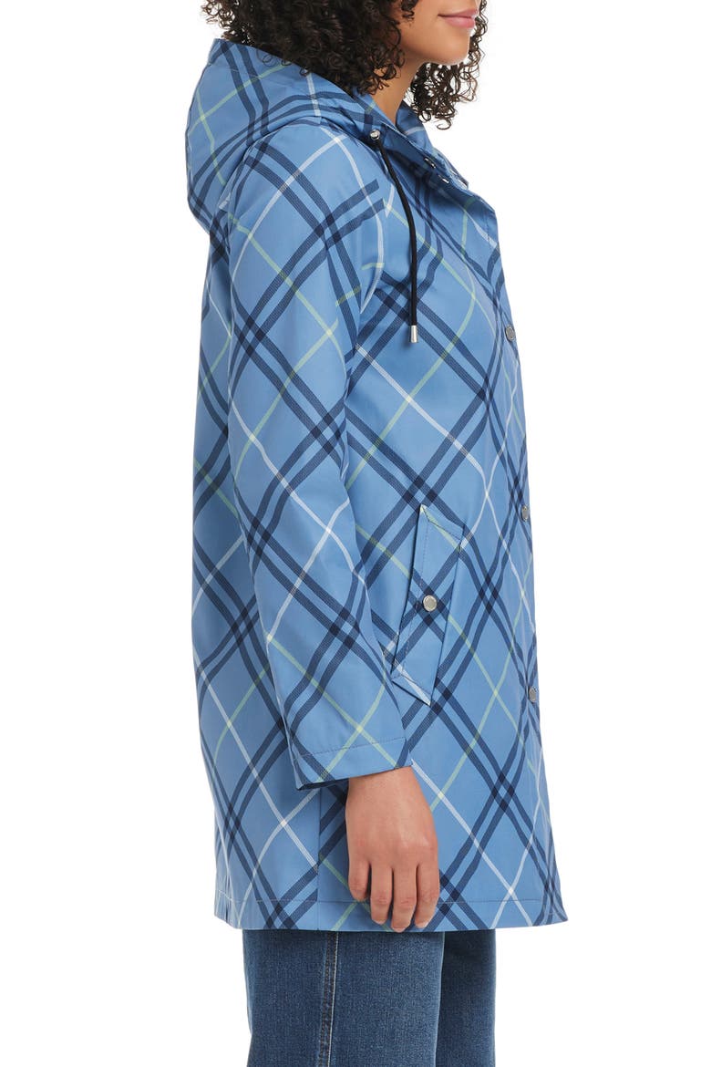 Hooded A-Line Jacket, Alternate, color, TIMELESS BIAS PLAID