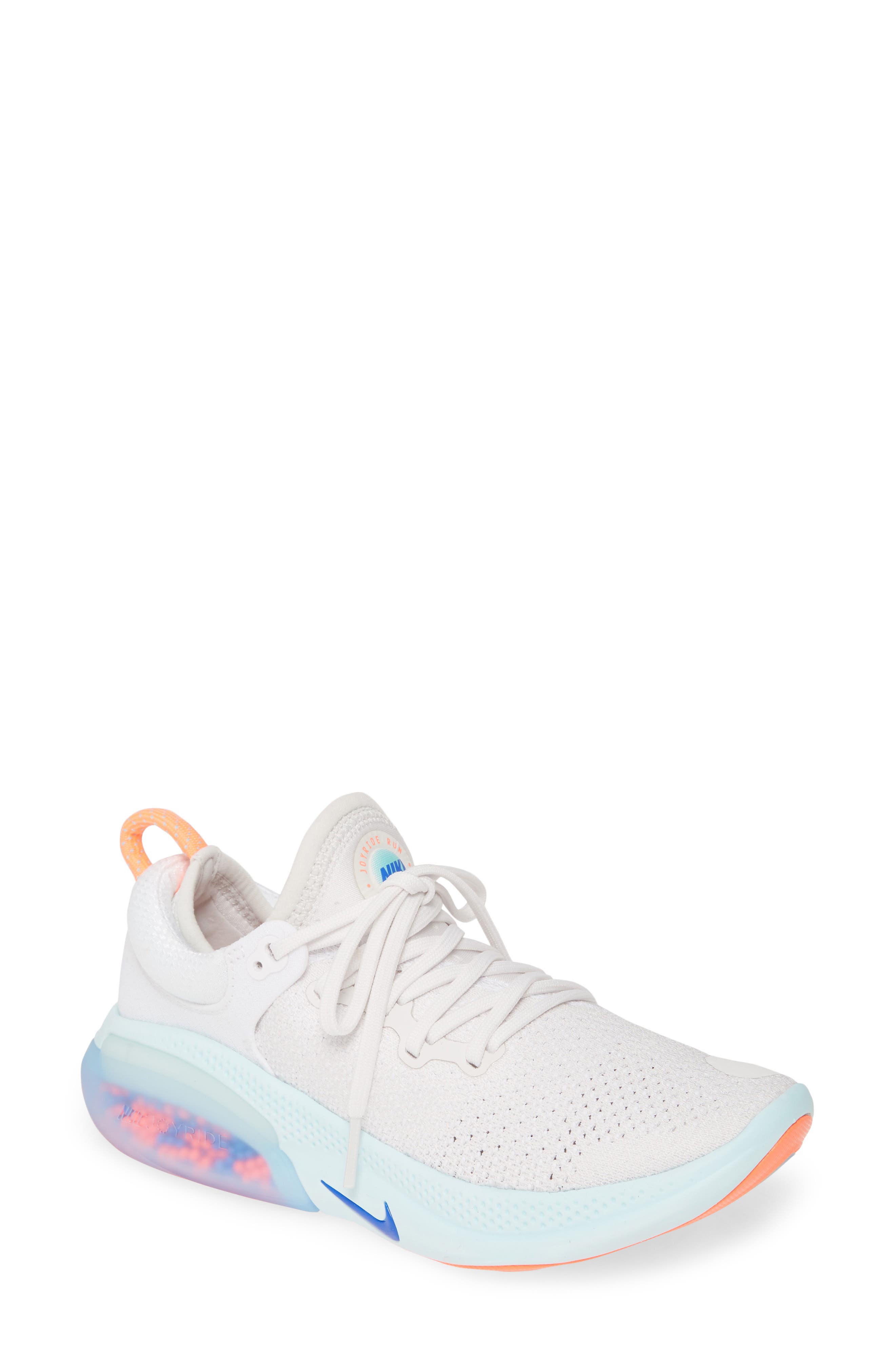 Joyride Run Flyknit Running Shoe, Main, color, WHITE/ RACER BLUE/ PLATINUM