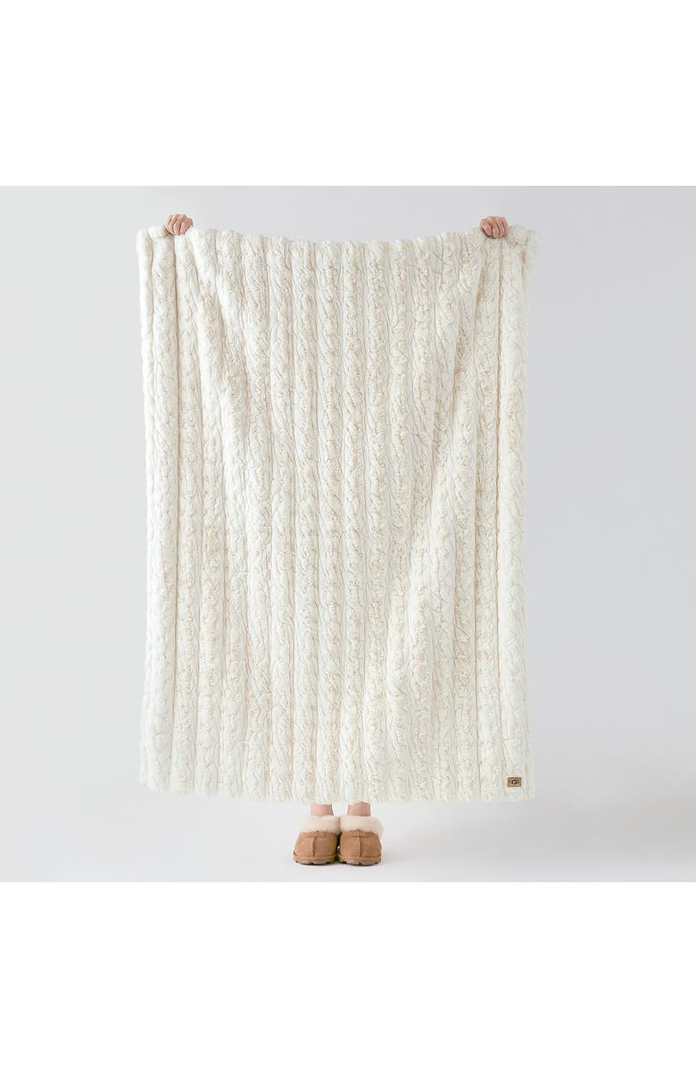 UGG<sup>®</sup> Ismay Faux Fur Throw Blanket, Alternate, color, 