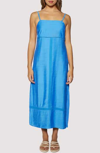 Gleaming Waters Embroidered Detail Maxi Dress