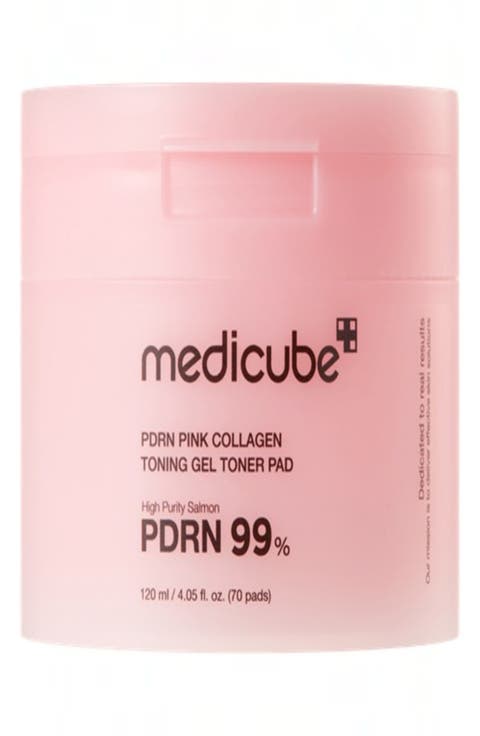 PDRN Pink Collagen Toning Gel Toner Pads
