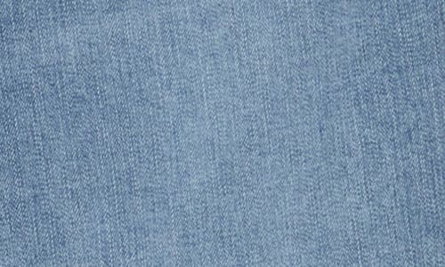 Democracy High Waist Faux Pearl Wide Leg Jeans In Mid Blue