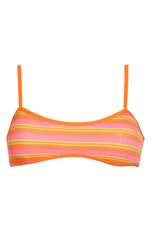 Dippin Daisys Blair Bikini Top In Horizontal Sorbet