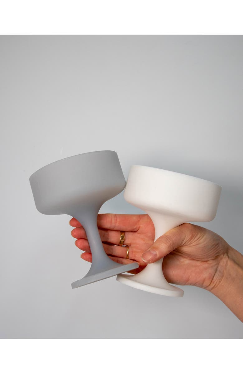 Porter Green Mecc | Unbreakable Cocktail Glasses, Alternate, color, Blanc + Dove