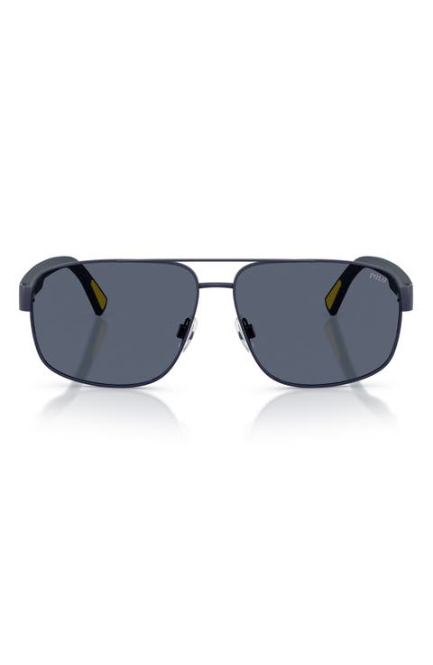 61mm Pilot Sunglasses