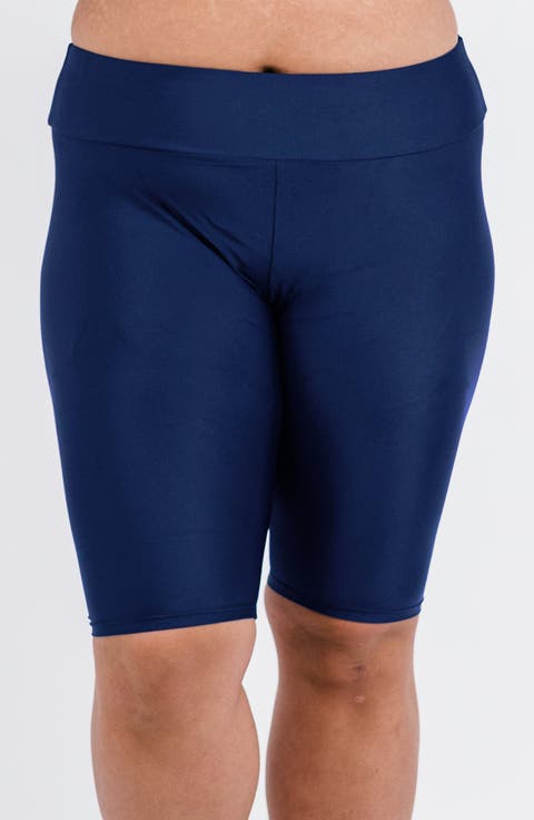 Plus Size Long Bike Swim Shorts
