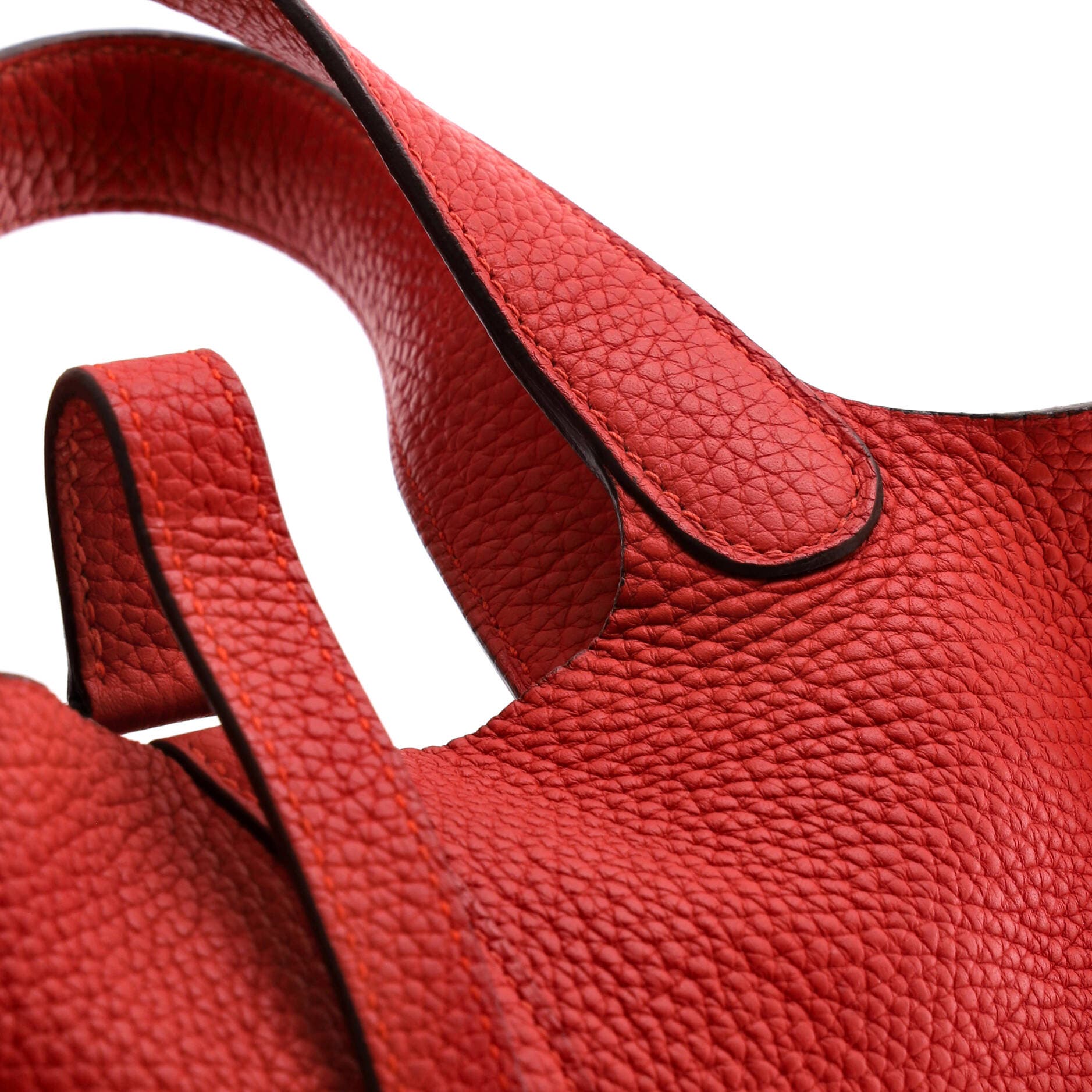 Pre-Owned Hermes Picotin Lock Bag Clemence PM, Alternate, color, Rouge Tomate