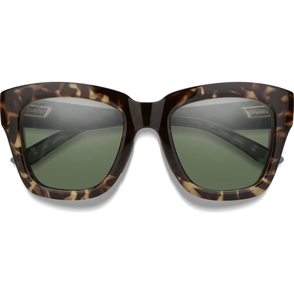 Smith Sway 52mm Chromapop™ Polarized Square Sunglasses In Gray