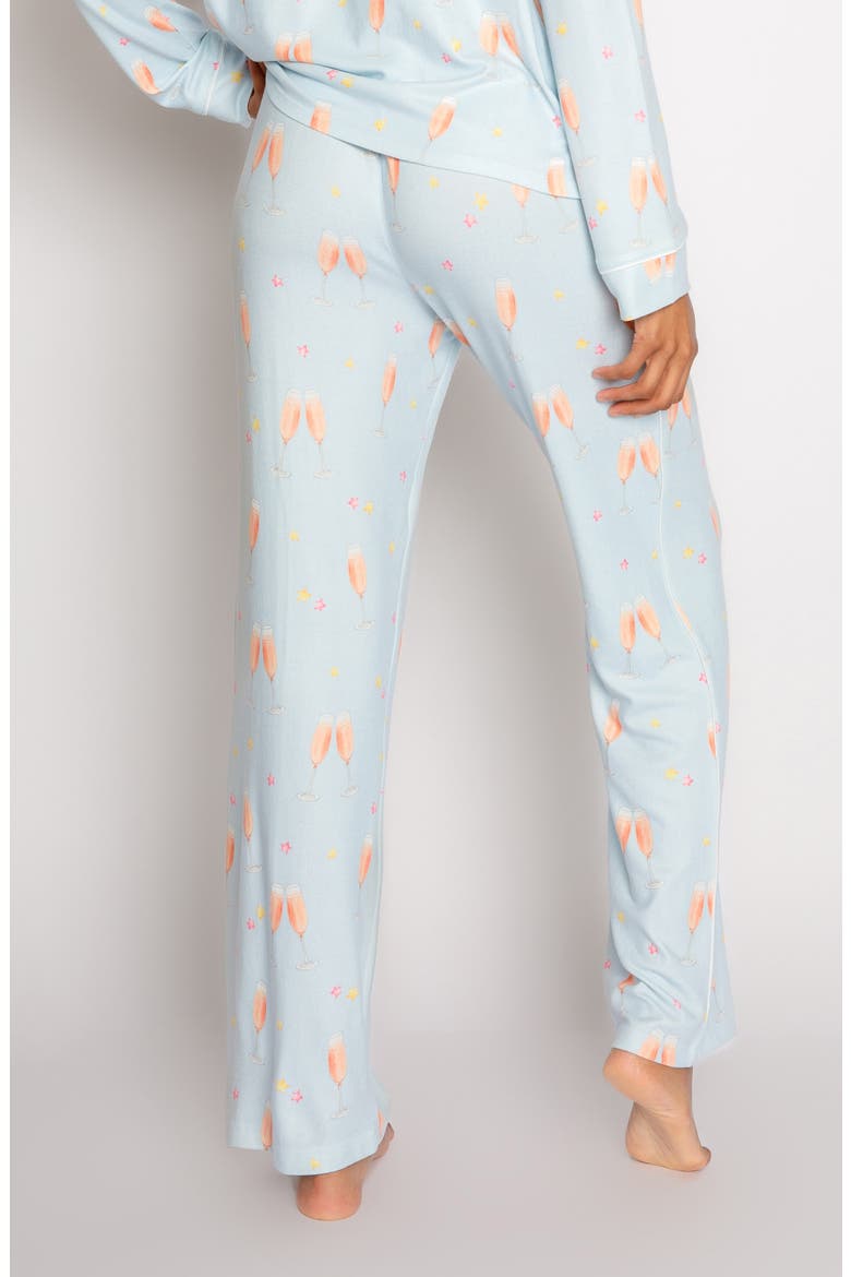 Had Me At Rosé Jersey Pajama Pants, Alternate, color, POWDER BLUE