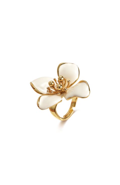 Large Iris Blossom Ring
