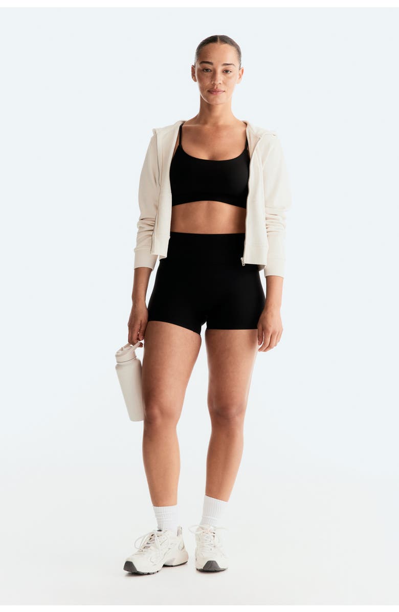 H&M Sports Hotpants With Sculptmove, Alternate, color, Black