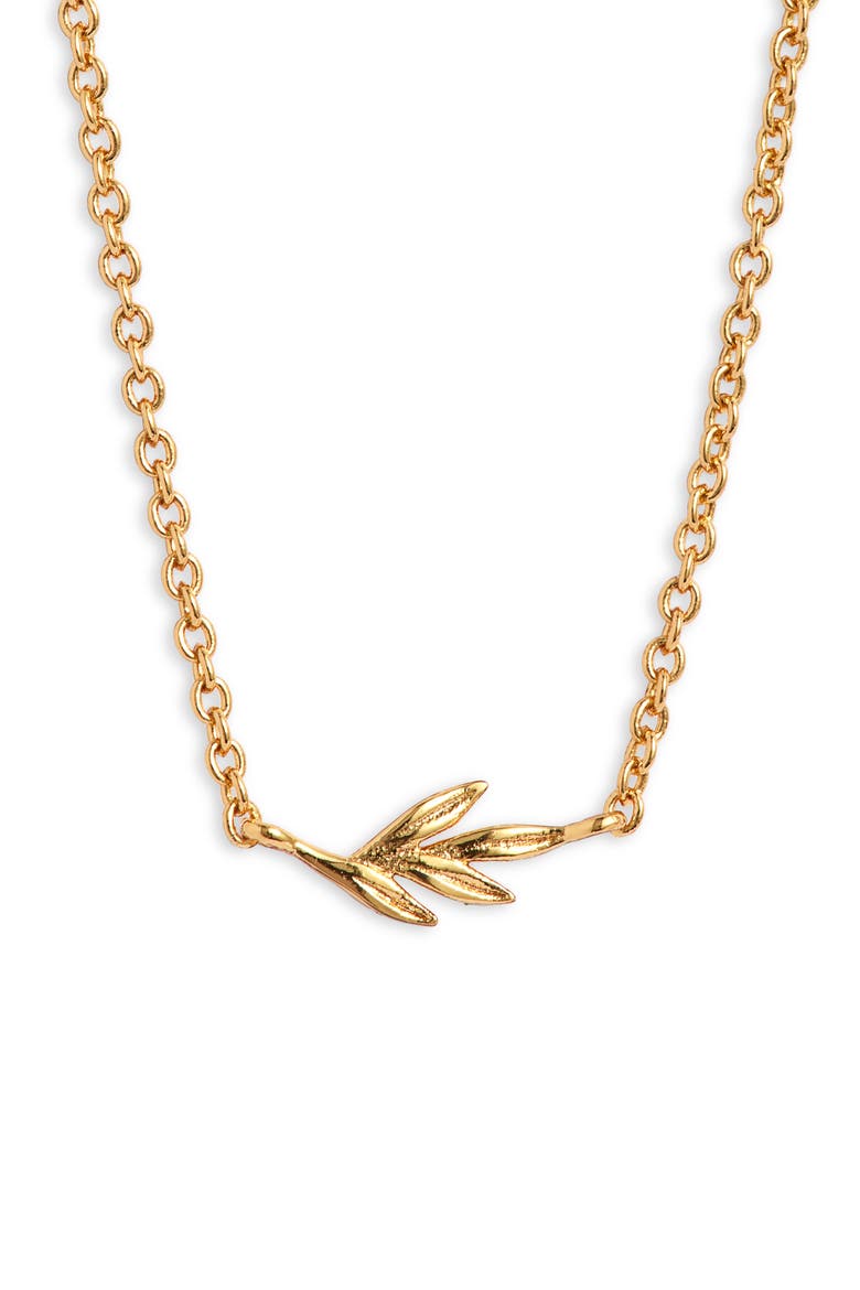 Willow Pendant Necklace, Main, color, GOLD