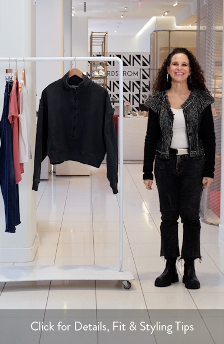 Mirelle Oversize Henley Sweatshirt, sales video thumbnail