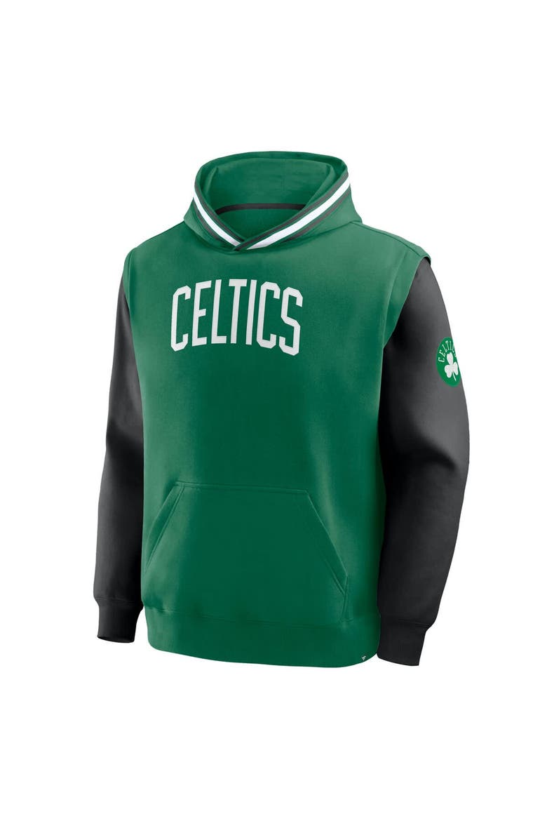Men's Fanatics  Kelly Green/Black Boston Celtics Half Court Shot Clock Fastbreak Hoodie, Alternate, color, Kelly Green