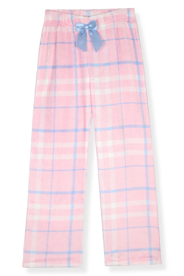 Kids' 2-Pack Fleece Pajama Pants with Socks, Alternate, color, BLUE