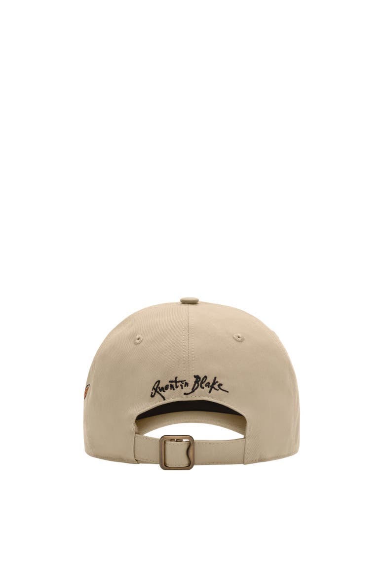 Feather Embroidered Cotton Baseball Cap, Alternate, color, Saltmarsh beige