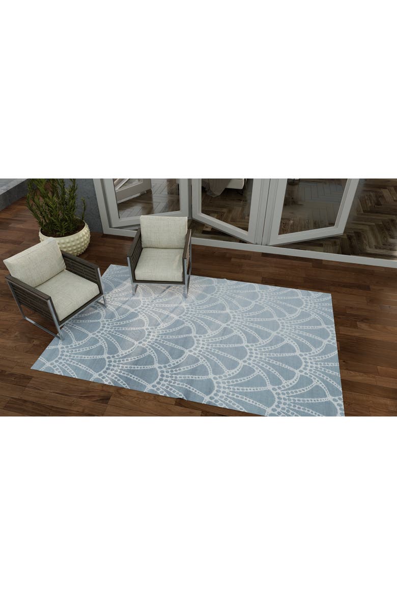 Scallop Rug, Alternate, color, Stone White - 6'x9'