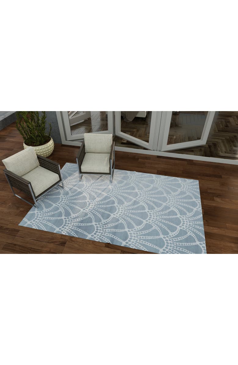 Mad Mats Scallop Rug, Alternate, color, Stone White - 6'X9'