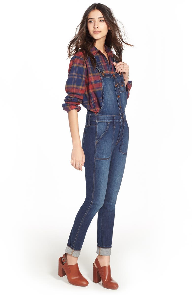 Madewell Ex-Boyfriend Shrunken Flannel Boyfriend Shirt, Alternate, color,