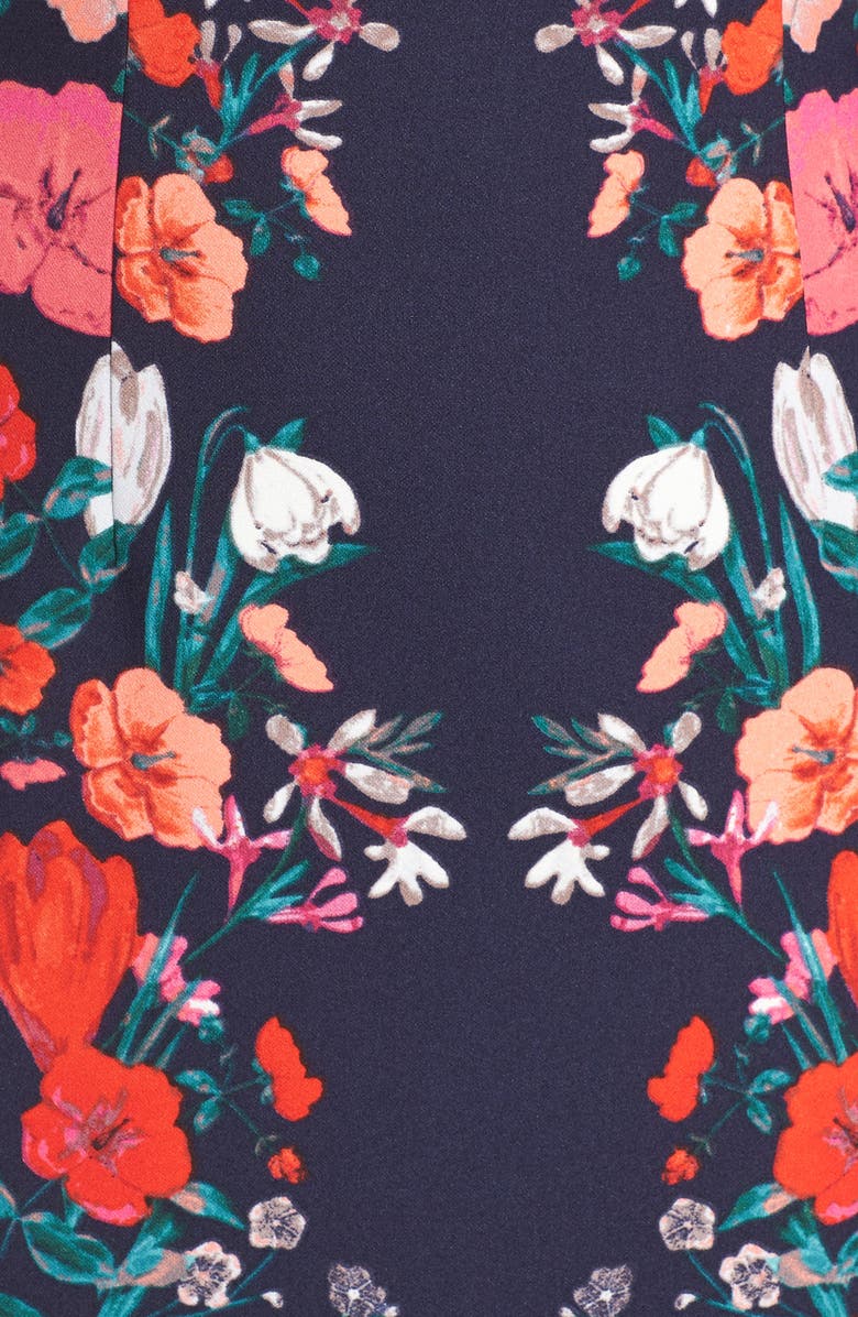 Eliza J Floral Print Sheath Dress, Alternate, color, 
