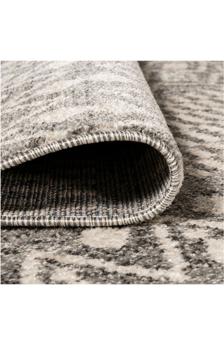 JONATHAN Y Ifrane Berber Geometric Stripe Area Rug, Alternate, color, Gray/Cream