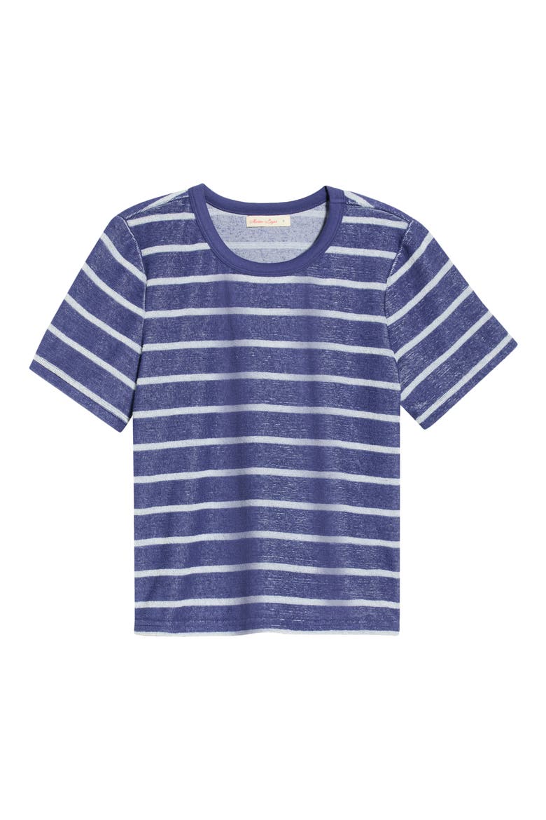 Stripe Beach Terry T-Shirt, Alternate, color, BAY BLUE AND WHITE STRIPE