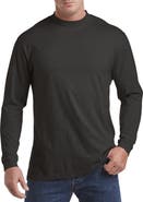 Harbor Bay by DXL Big & Tall Moisture-Wicking Long-Sleeve Shirt