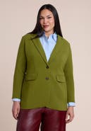 ELOQUII The 365 Semi Stretch Two Button Blazer