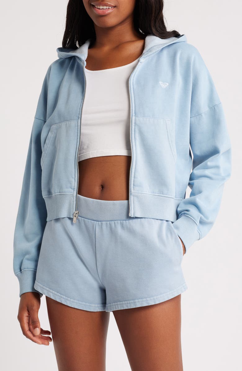 Roxy Sahara Vibes Zip-Up Hoodie, Main, color, 