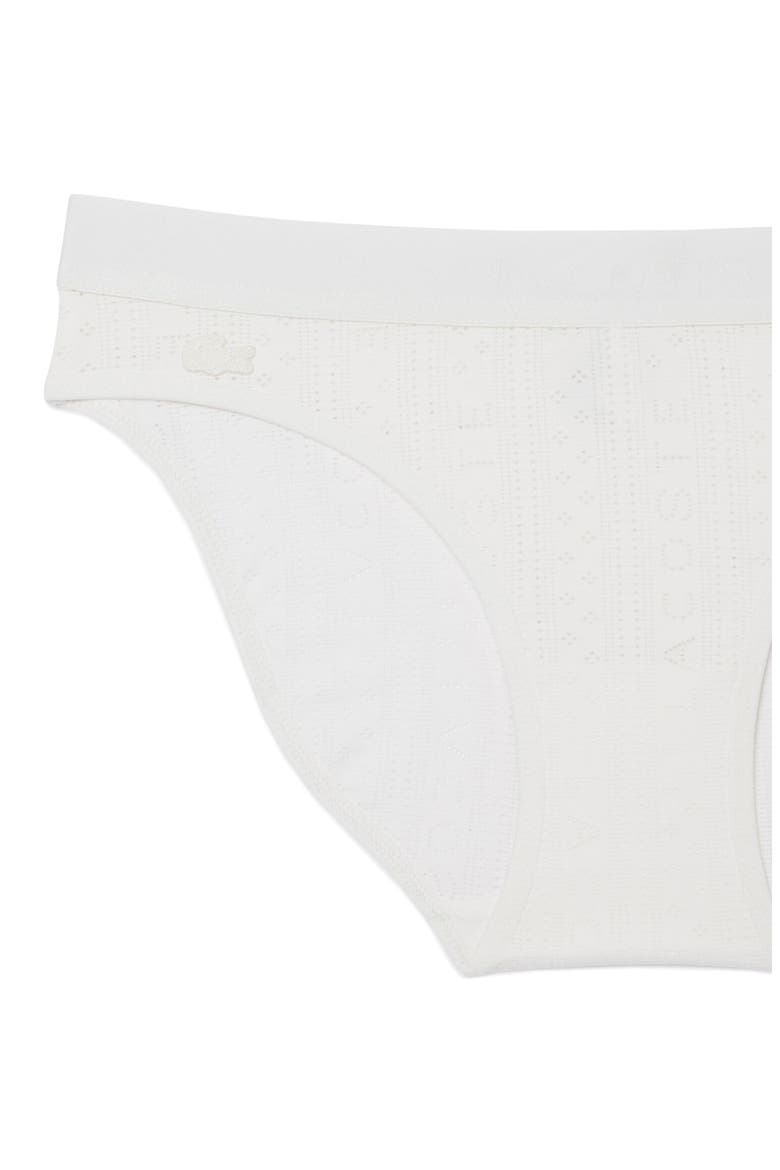 Textured Bikini Briefs, Alternate, color, FLOUR