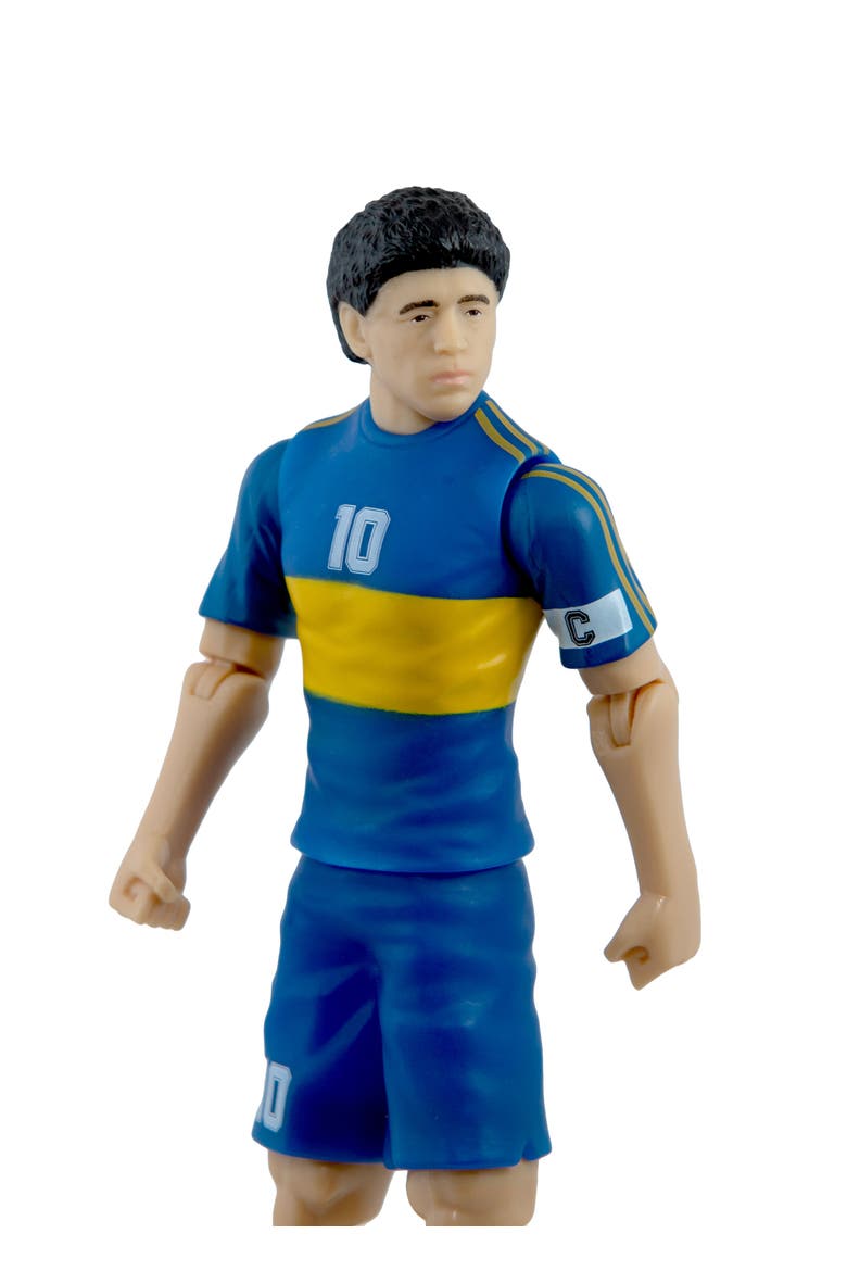 Sockers Legends Diego Maradona Boca Juniors 8" Soccer Action Figure, Alternate, color, Blue
