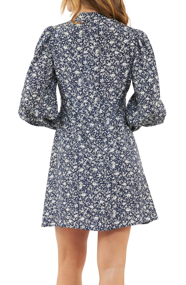 Ripe Maternity Thea Long Sleeve Tie Waist Maternity/Nursing Dress, Alternate, color,