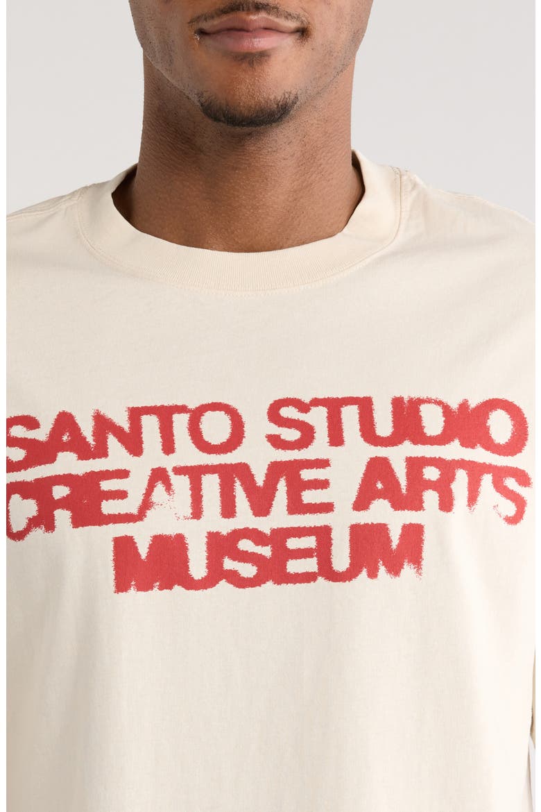 Museum Drappo Graphic T-Shirt, Alternate, color, CREAM