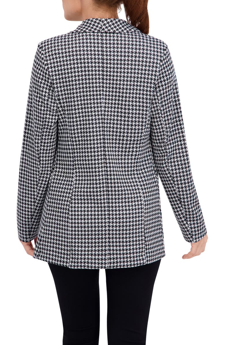 Ookie & Lala Plaid Shawl Collar Blazer, Alternate, color, Black/ White