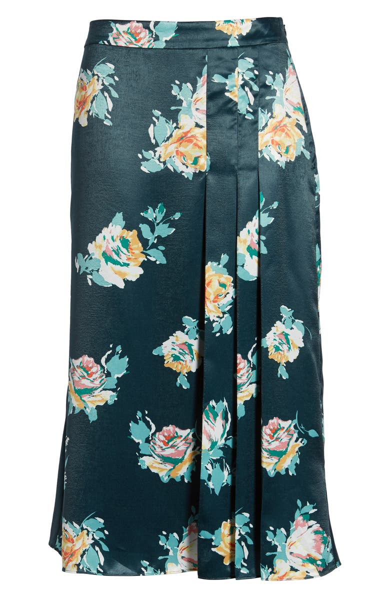 Halogen<sup>®</sup> Pleat Detail Midi Skirt, Alternate, color,