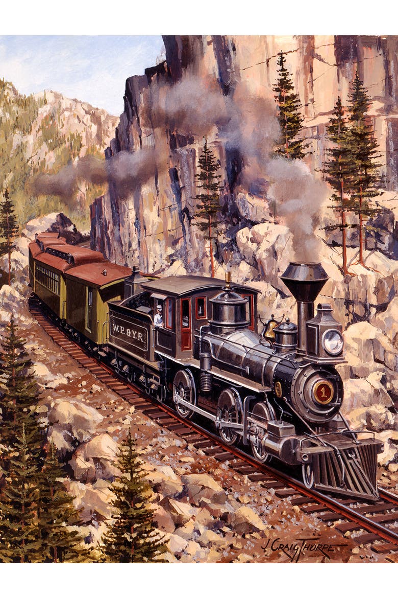 Locomotive Curve 500 piece Jigsaw Puzzle for Adults, Alternate, color, Multicolor