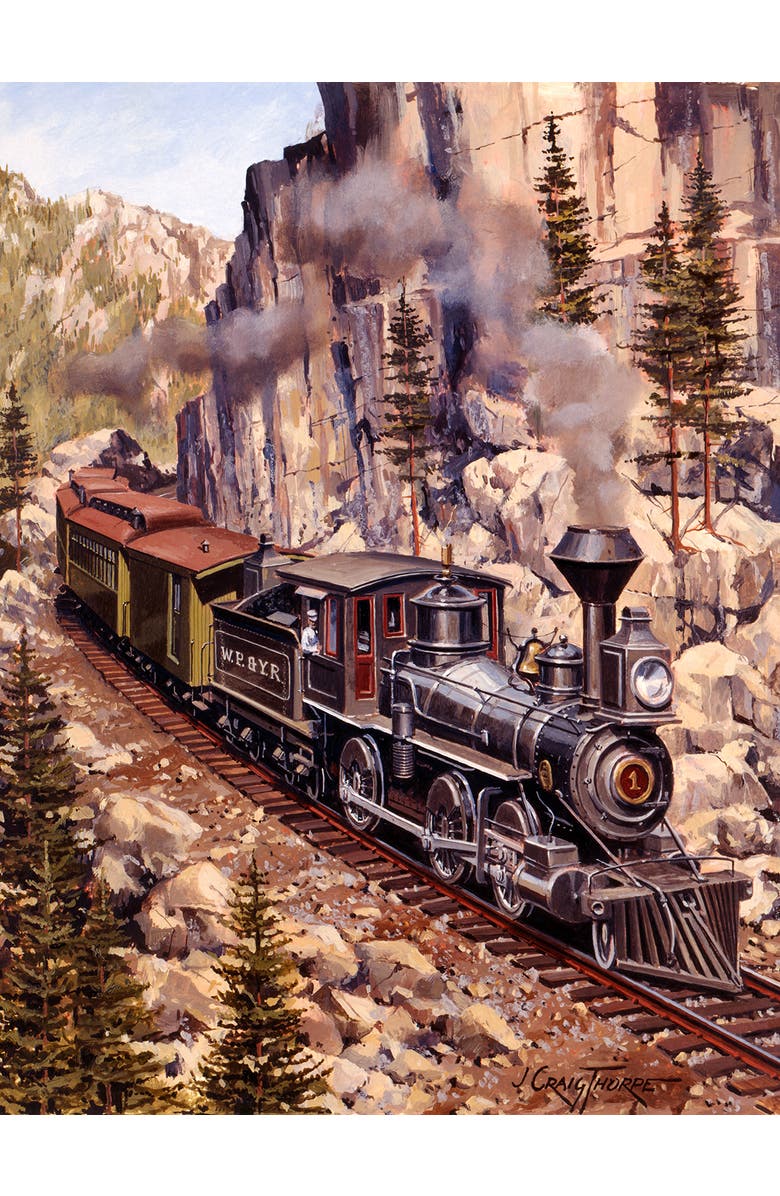 Sunsout Locomotive Curve 500 piece Jigsaw Puzzle for Adults, Alternate, color, Multicolor