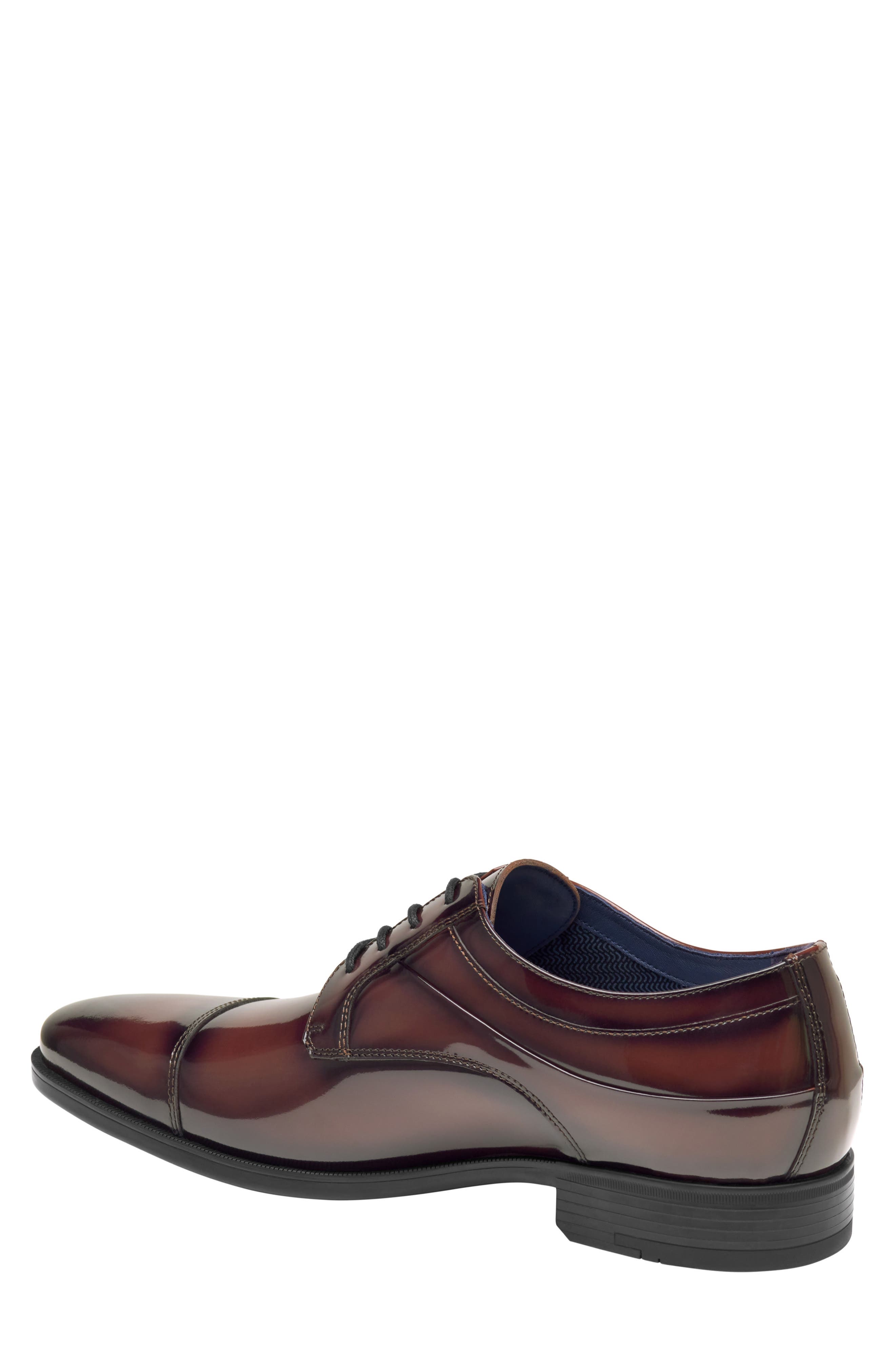 Gibbons Cap Toe Derby, Alternate, color, BURGUNDY BRUSH-OFF FULL GRAIN