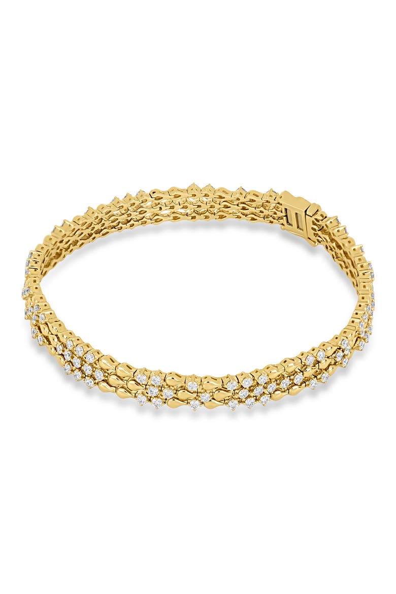 Mykonos Diamond 3-Row Line Bracelet (Online Trunk Show), Alternate, color, 18K YELLOW GOLD/ DIAMOND