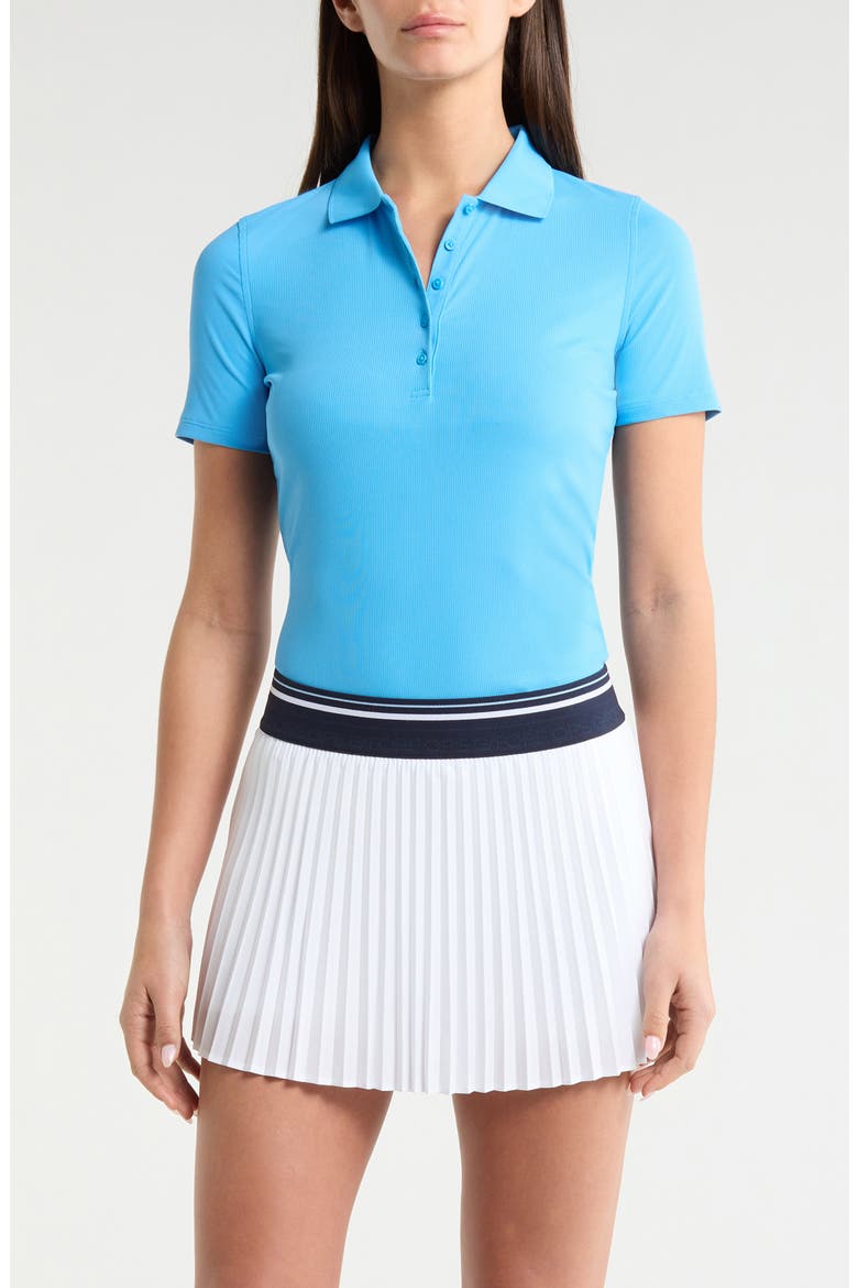 Tech Rib Golf Polo, Main, color, AZUL