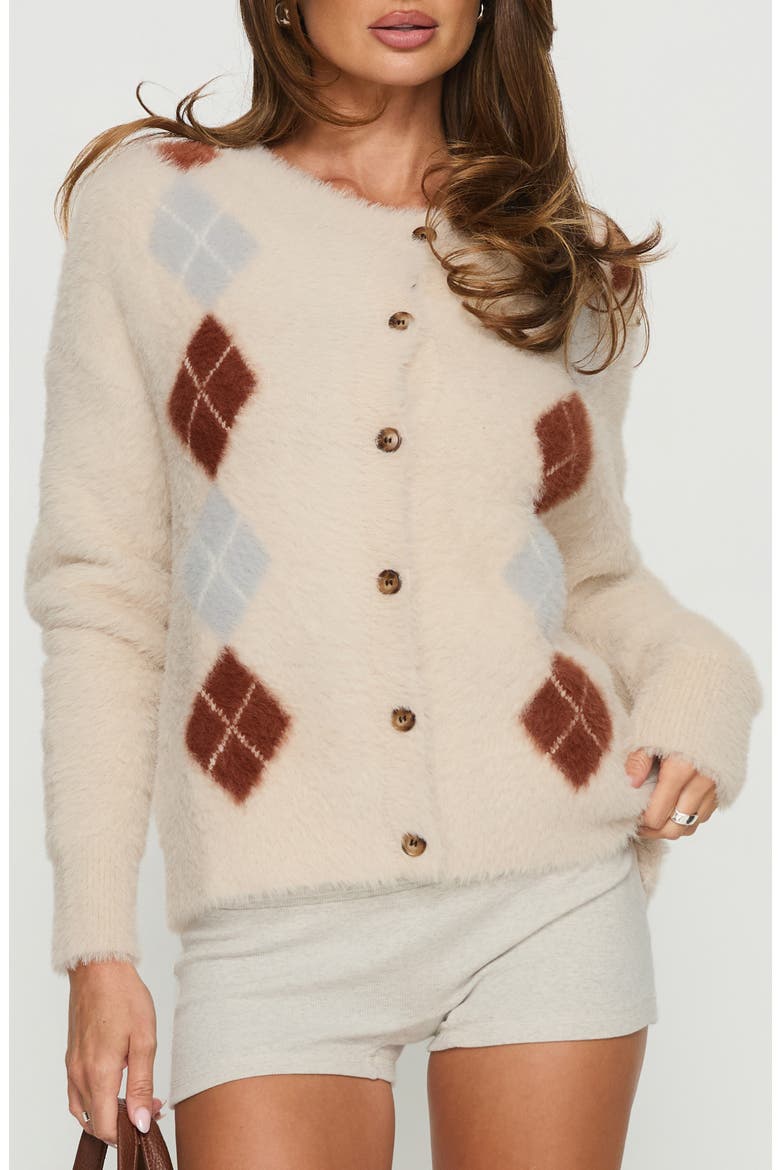 Nancey Argyle Cardigan, Main, color, MULTI