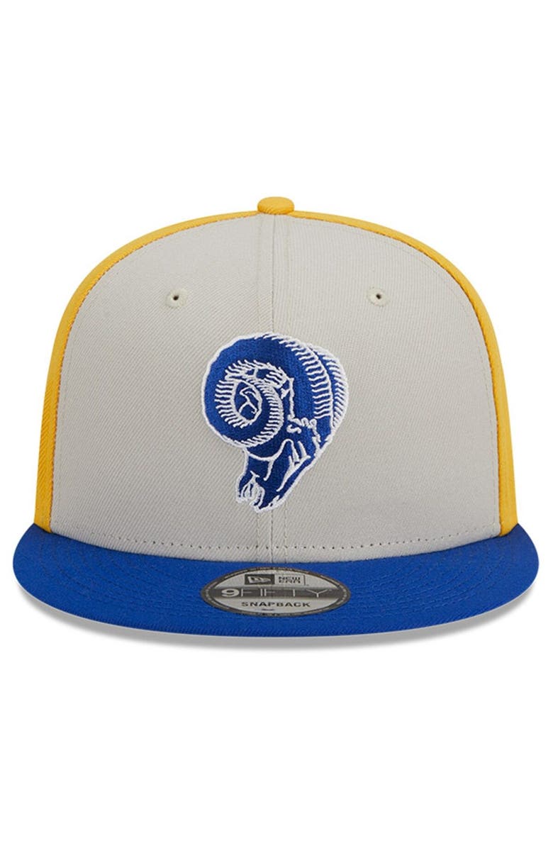 New Era Men's New Era Cream/Royal Los Angeles Rams 2023 Sideline ...