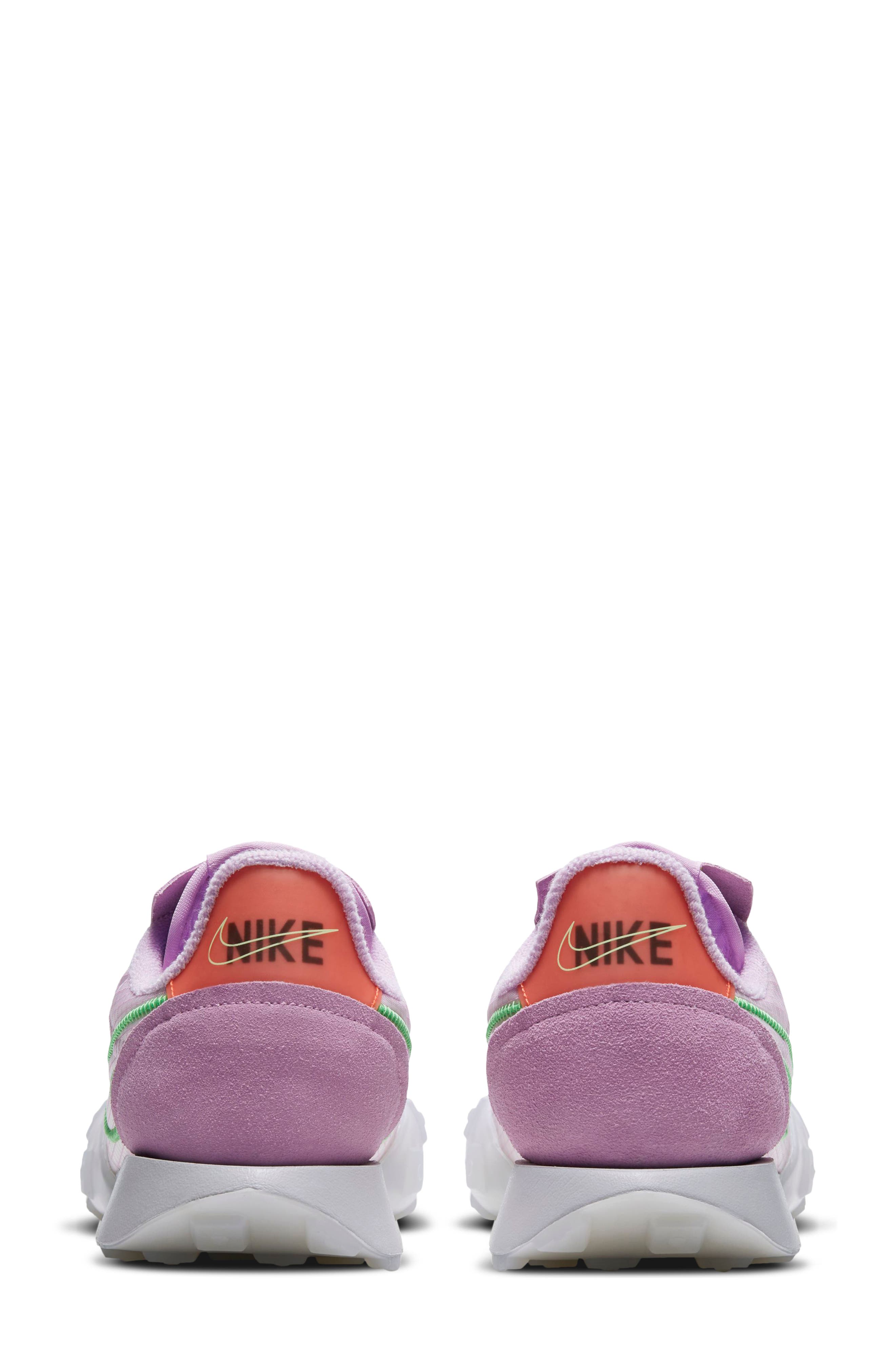 Waffle Racer 2X Sneaker, Alternate, color, ARCTIC PINK/ GREEN/ GREY FOG