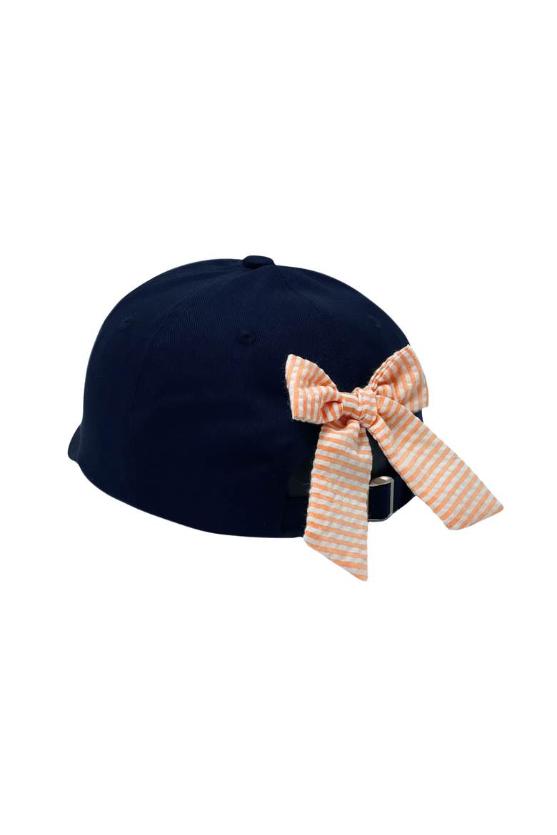 Auburn Tigers Aubie Bow Baseball Hat, Alternate, color, Navy Blue